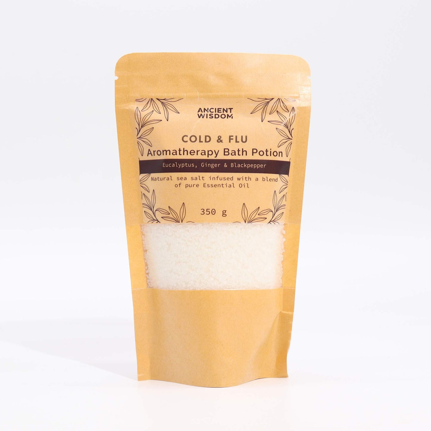 Aromatherapie Bade-Essenz – Erkältung & Grippe in edler Kraft Bag