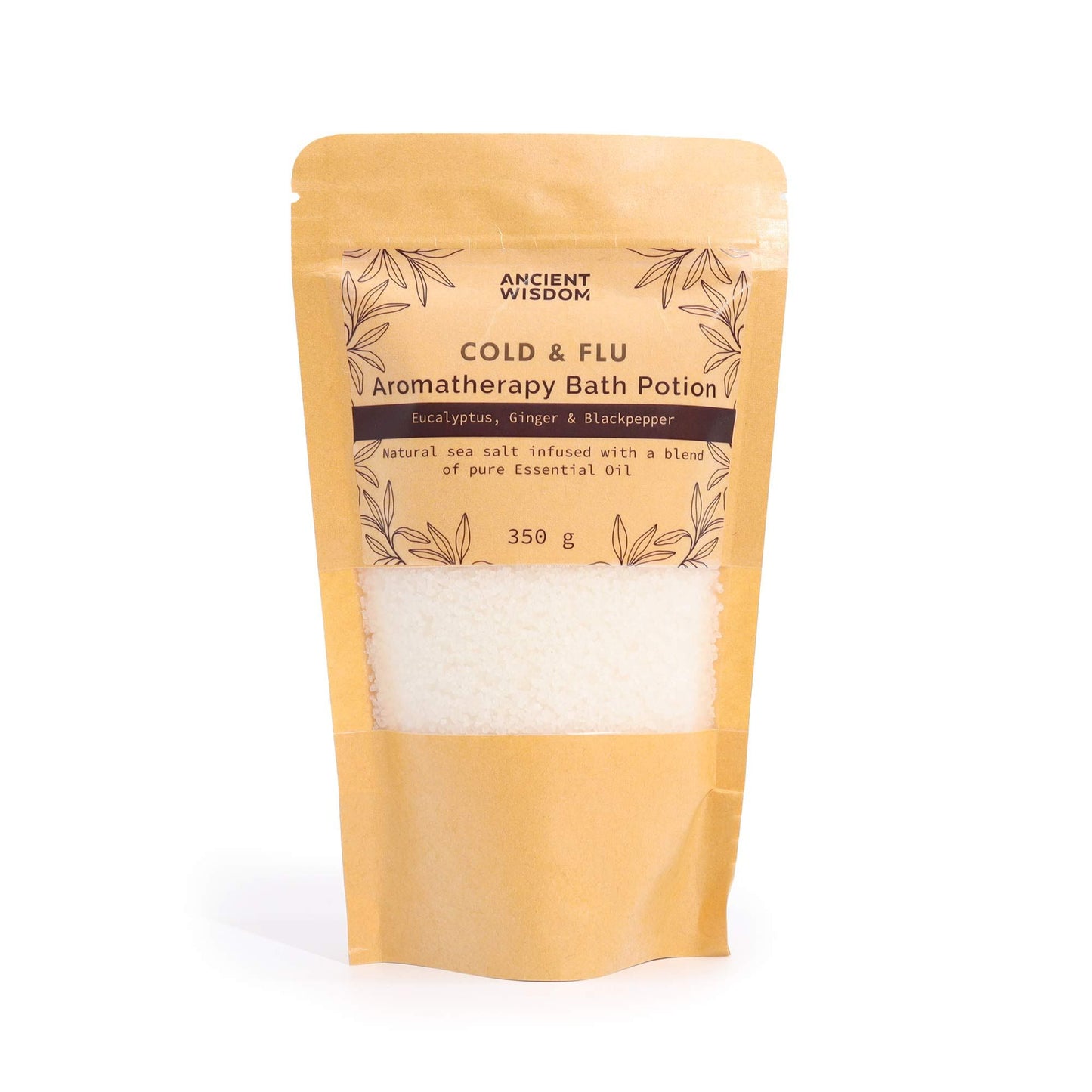 Aromatherapie Bade-Essenz – Erkältung & Grippe in edler Kraft Bag